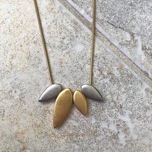 Madewell gold sunburst necklace